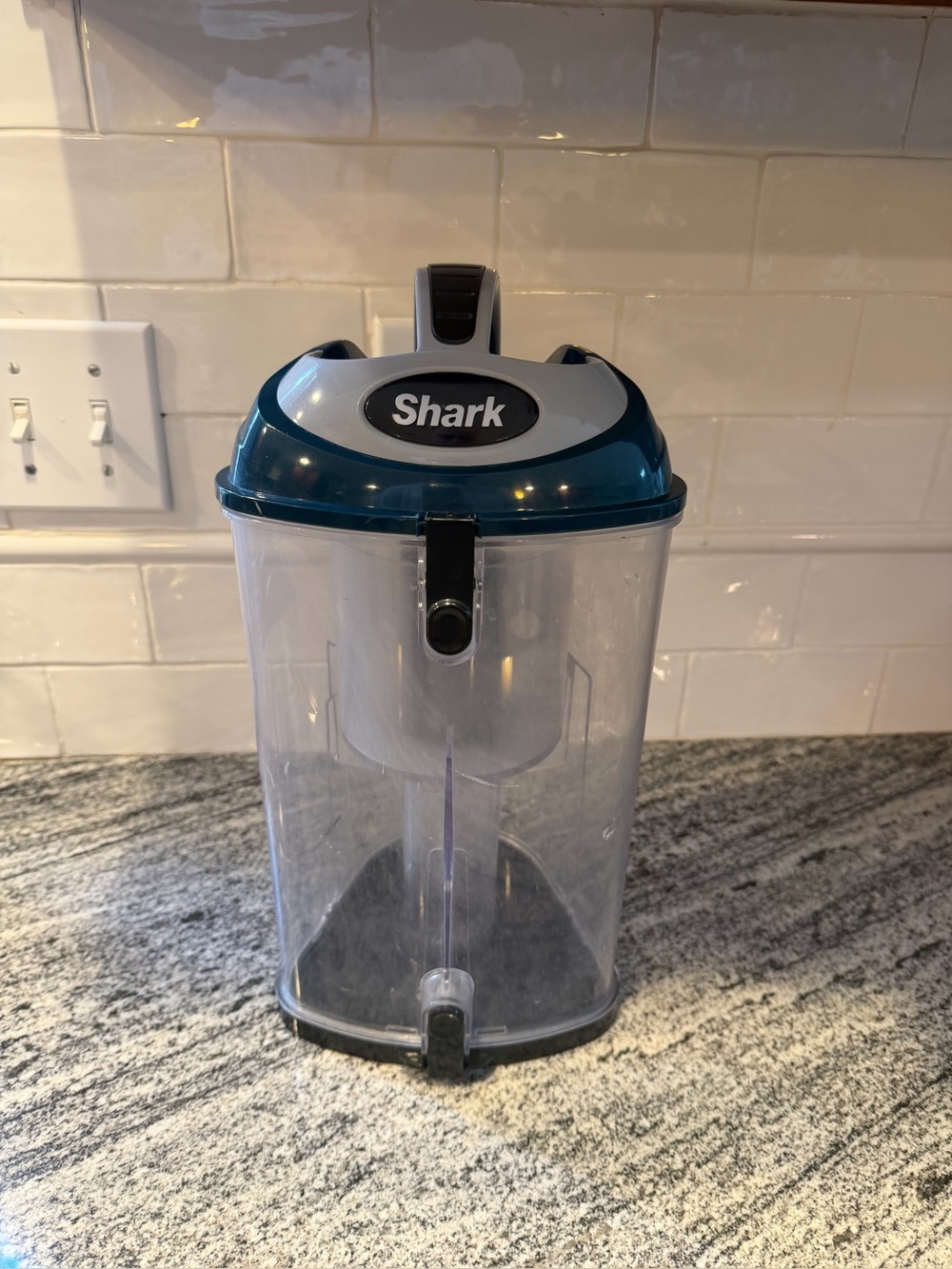 SHARK CU510 CU512 DIRT DUST CUP CANISTER BIN ASSEMBLY GENUINE OEM TEAL GREEN
